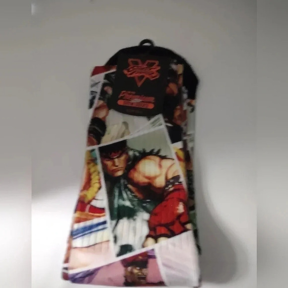 Bioworld Street Fighter premium crew socks Mens 10-13 - Picture 2 of 4
